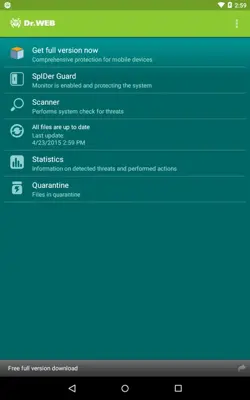 Anti-virus Dr.Web Light android App screenshot 14