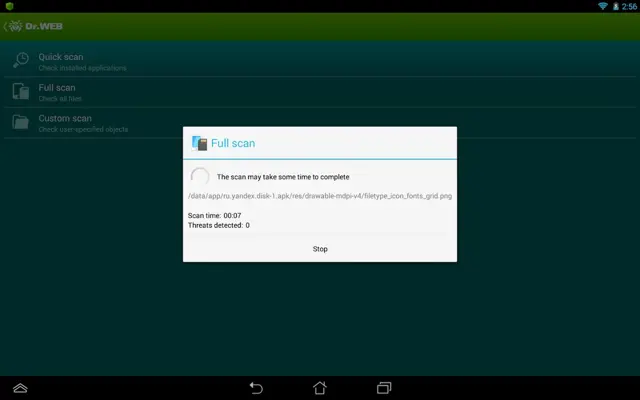 Anti-virus Dr.Web Light android App screenshot 19