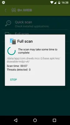 Anti-virus Dr.Web Light android App screenshot 24