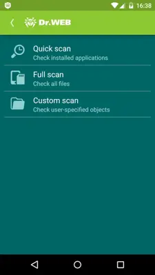 Anti-virus Dr.Web Light android App screenshot 25